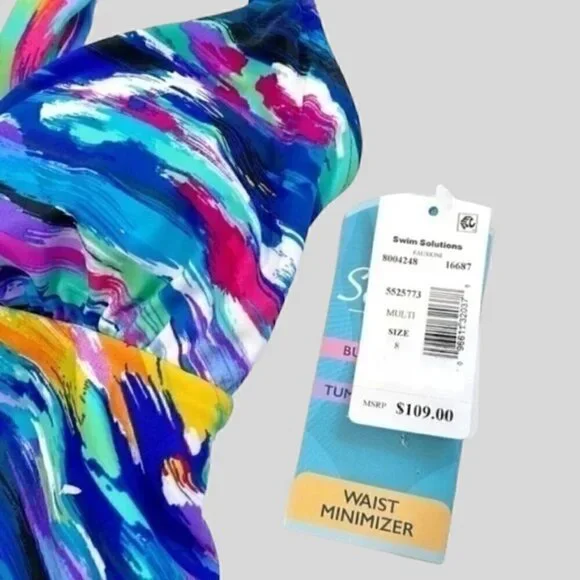 Swim Solutions Swimsuit Size 8 - Picture 5 of 7